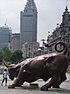 bull as icon of the stock exchange