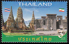 Wat Chaiwatthanaram in Ayutthaya and Persepolis in Fars