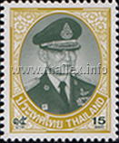 Rama IX, in the uniform of Marshal of the Royal Thai Air Force