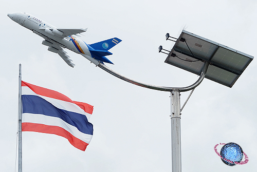 Airbus A380 Street Lantern, Tambon Nong Preua, Amphur Bang Phli, Samut Prakan