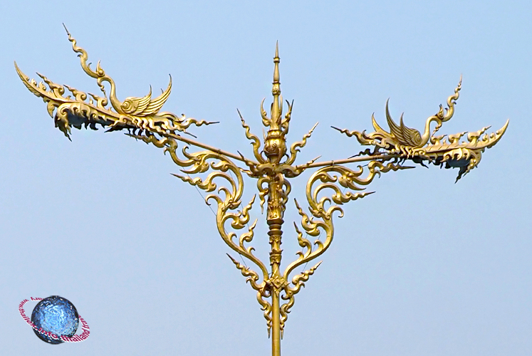 Chalermchai-style Golden Kranok Street Lantern, Tambon Wiang, Amphur Meuang, Chiang Rai