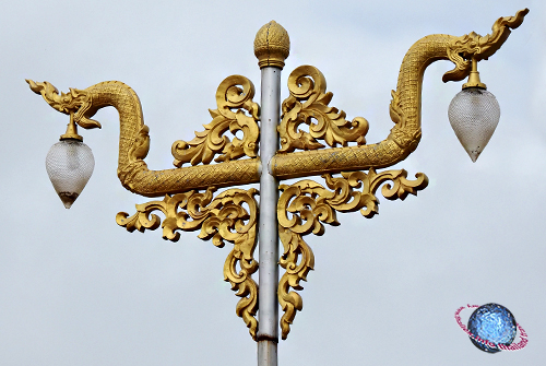 Golden Naga Street Lantern, Tambon That Phanom, Amphur That Phanom, Nakhon Phanom