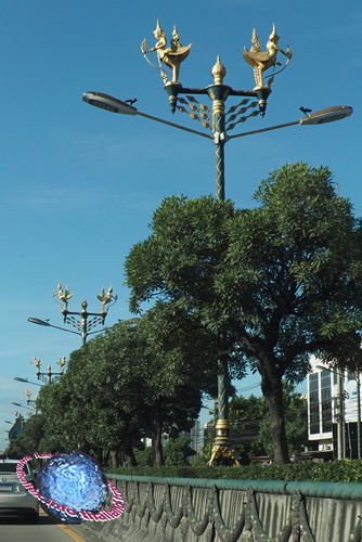 Kinnari Street Lantern, Tambon Racha Thewa, Amphur Bang Phli, Samut Prakan