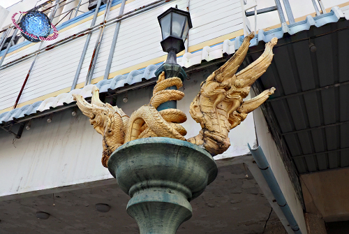 Multi-headed Naga Street Lantern, Tambon Pahk Nahm, Amphur Meuang, Krabi