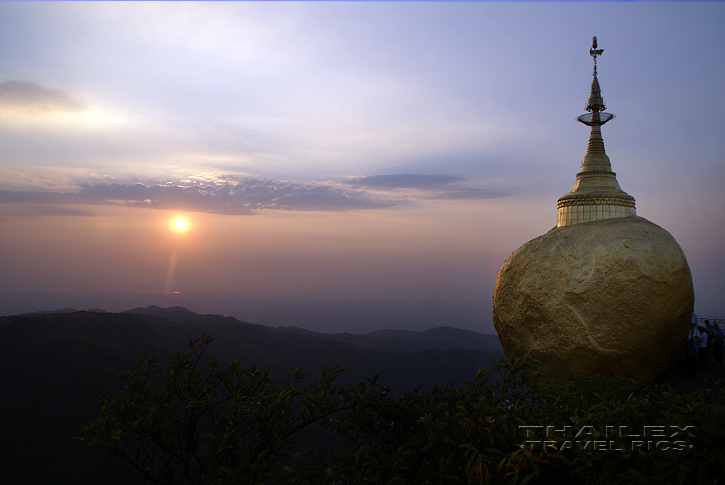 Golden Rock Sunset